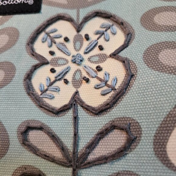 Petunia Pickle Bottom Diaper Bag Tote Mint Green Floral - Picture 5 of 7